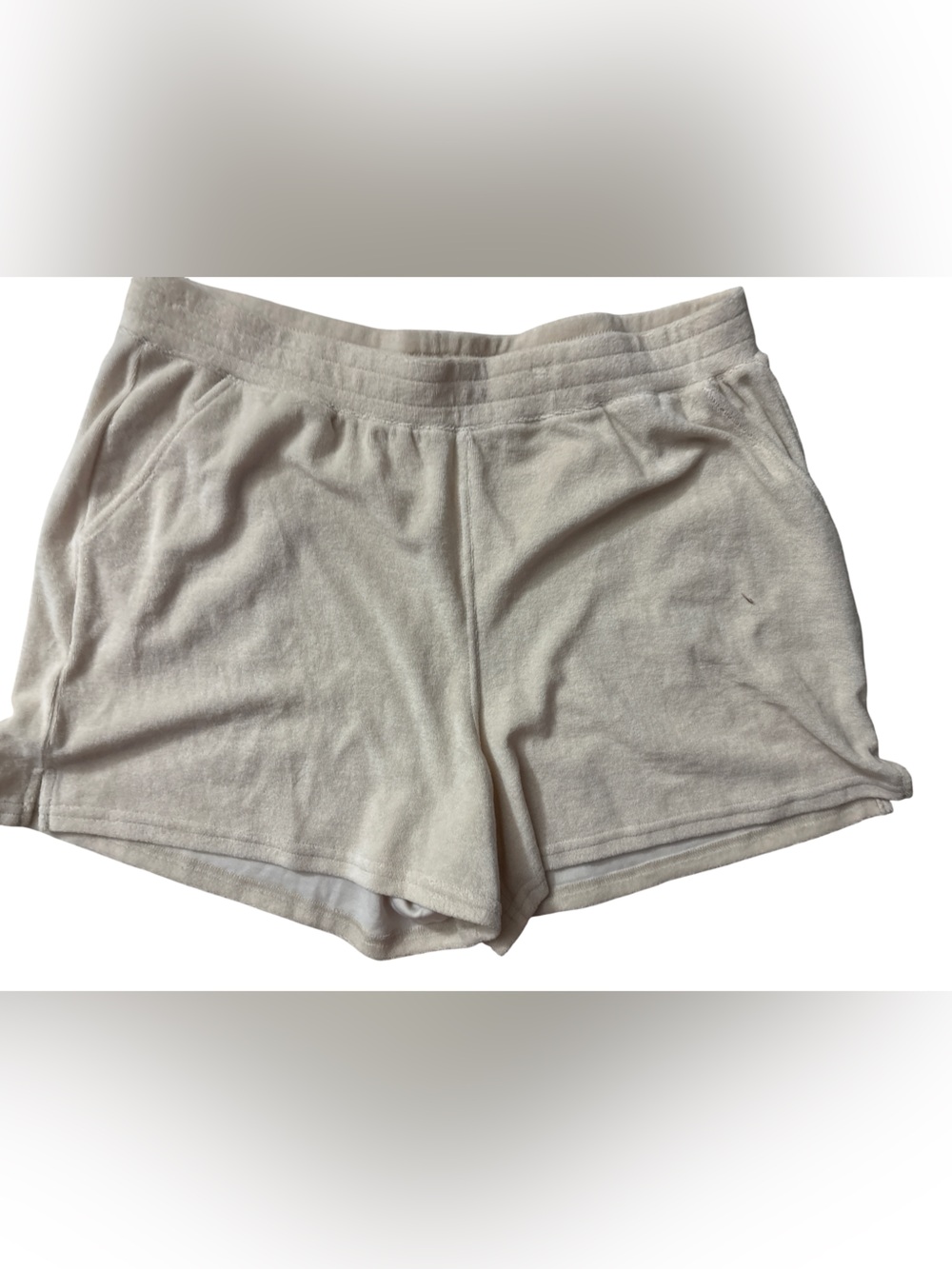 Boston Proper Cream Terry Lounge Shorts